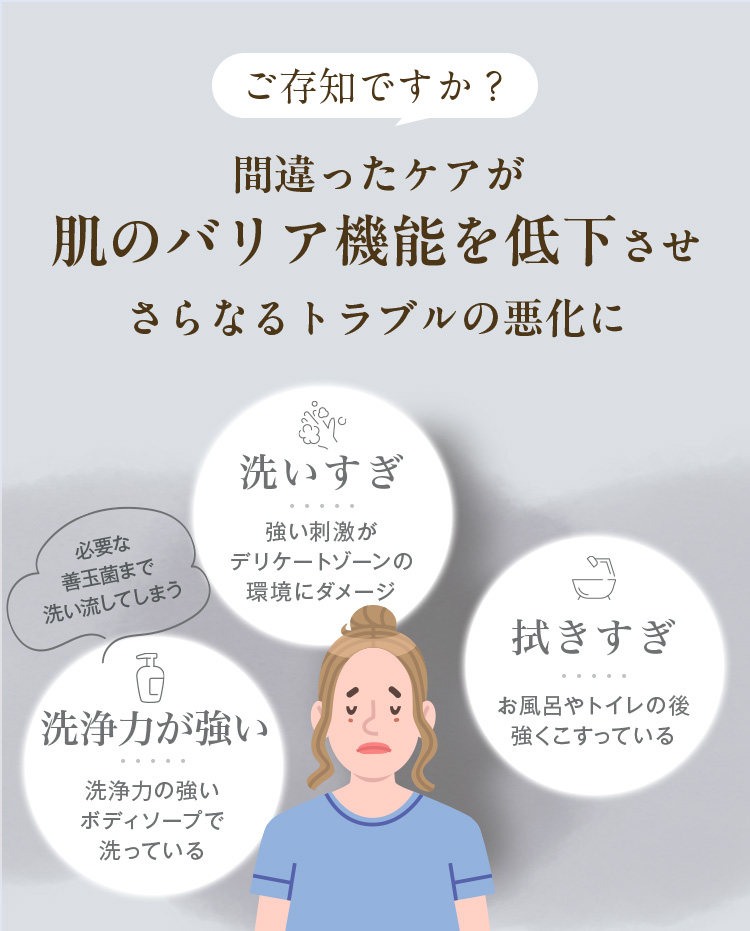 ご存知ですか？間違ったケアが肌のバリア機能を低下させさらなるトラブルの悪化に